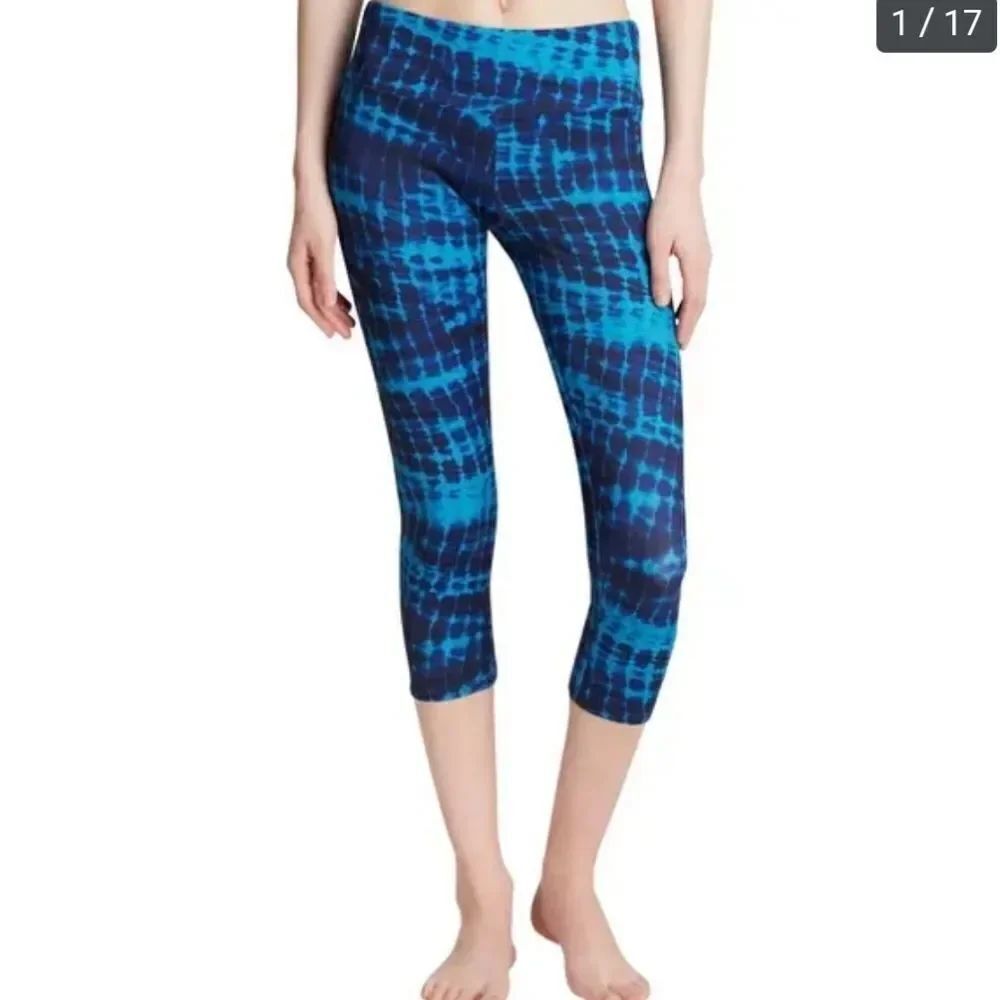 Onzie teal tie dye Sophy Athletic Leggings Printed szs/m